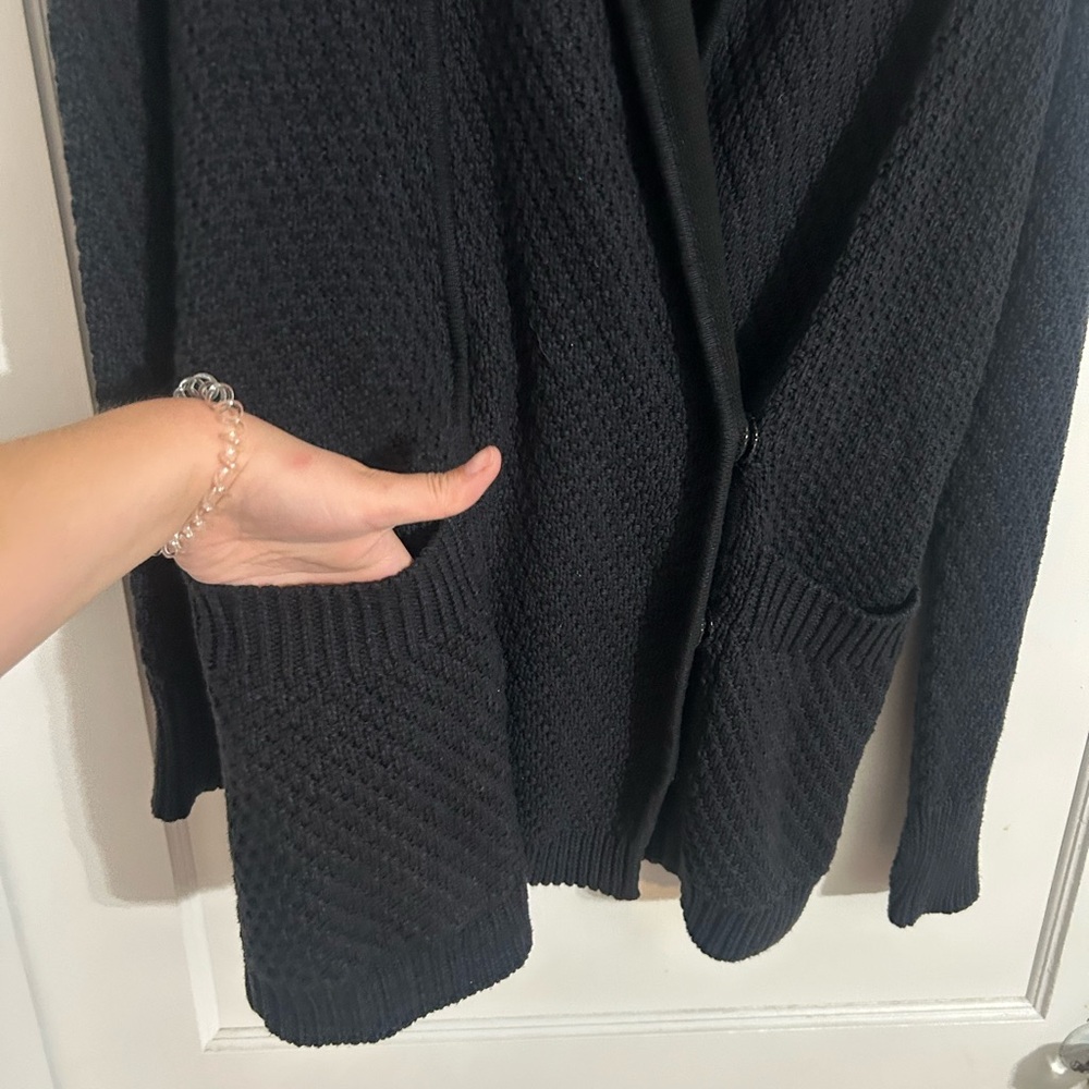 Lululemon Post Practice Deep Navy Cardigan Sweater - Picture 6 of 8